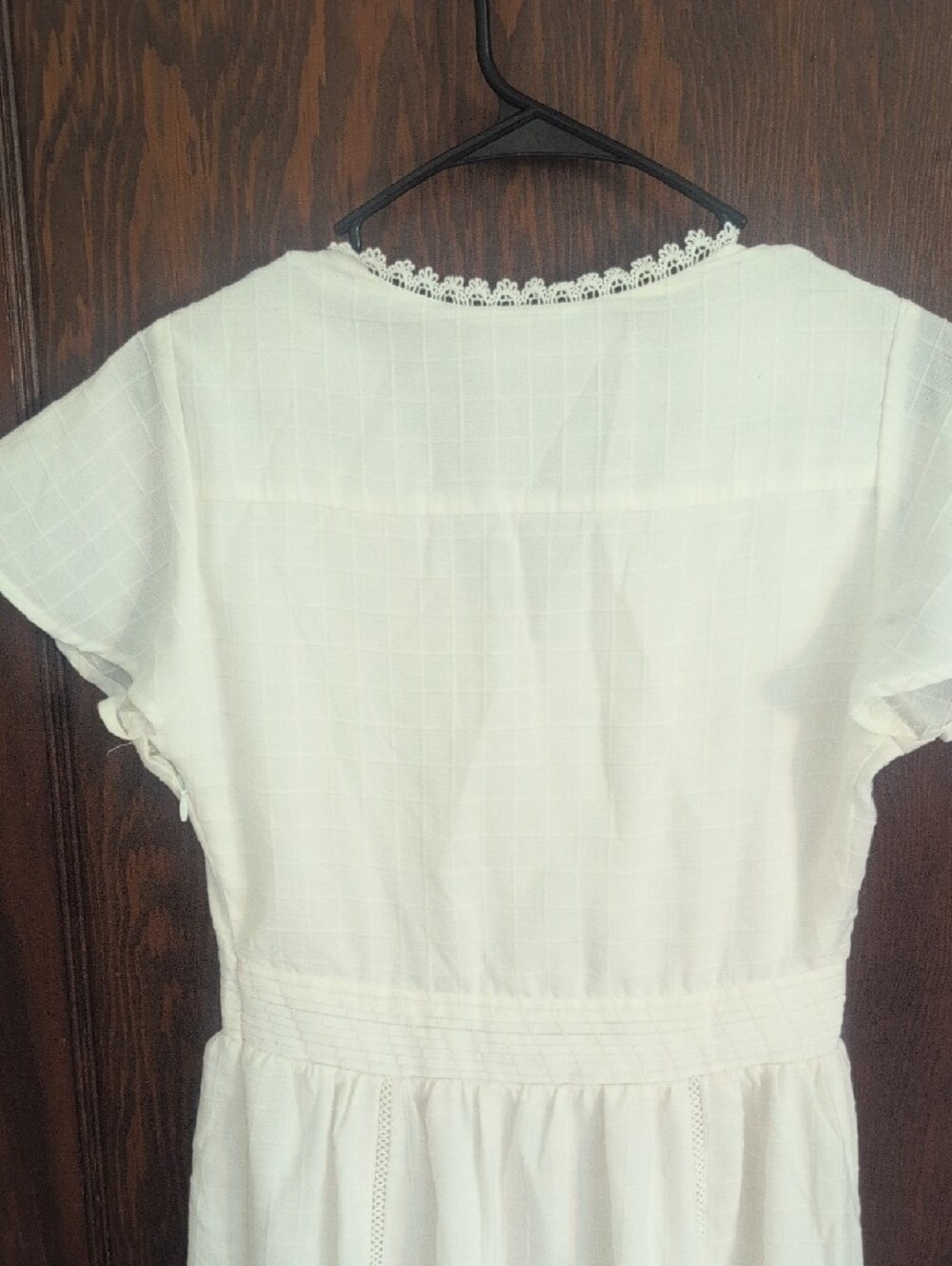Arbor White V-Neck Tiered Maxi Dress - Picture 8 of 10